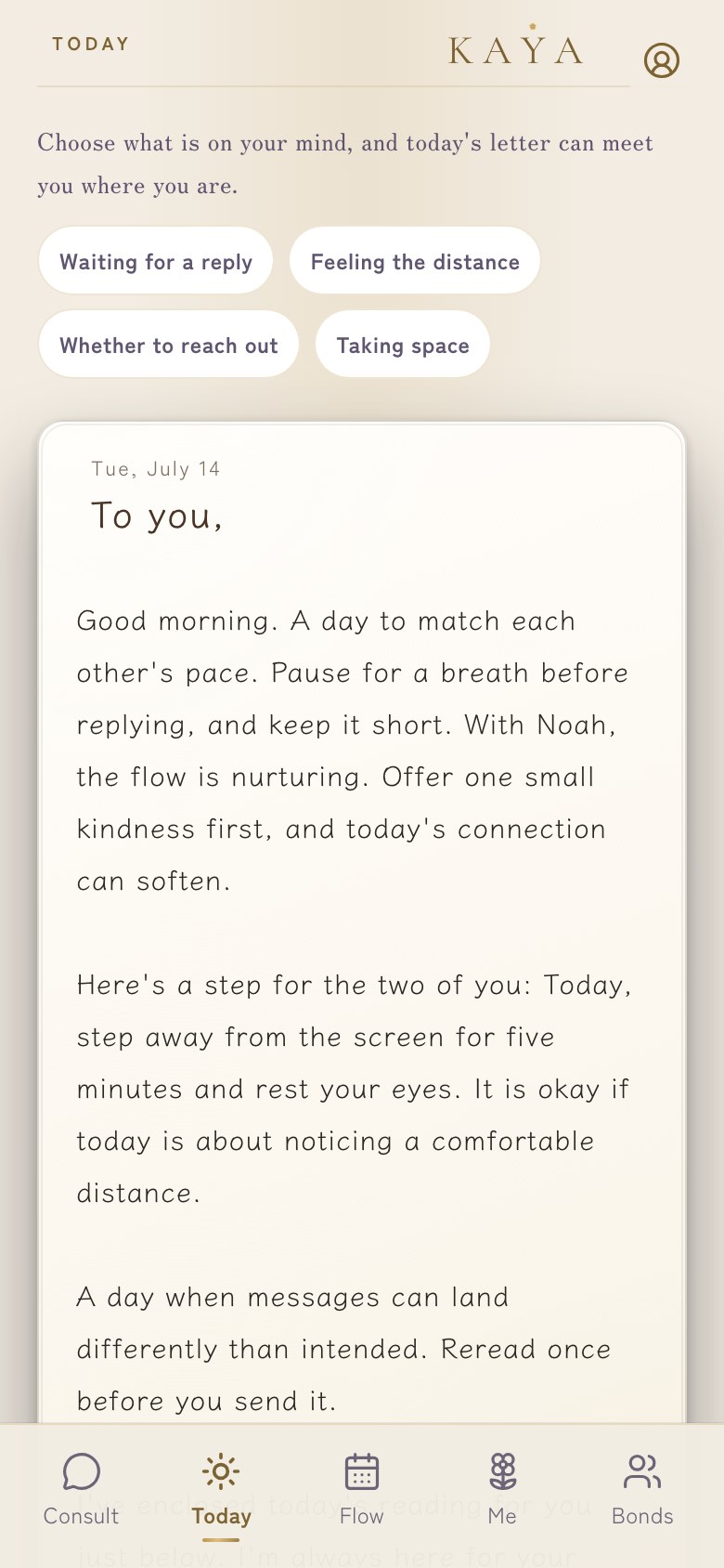 Read one line, then choose what feels possible today.